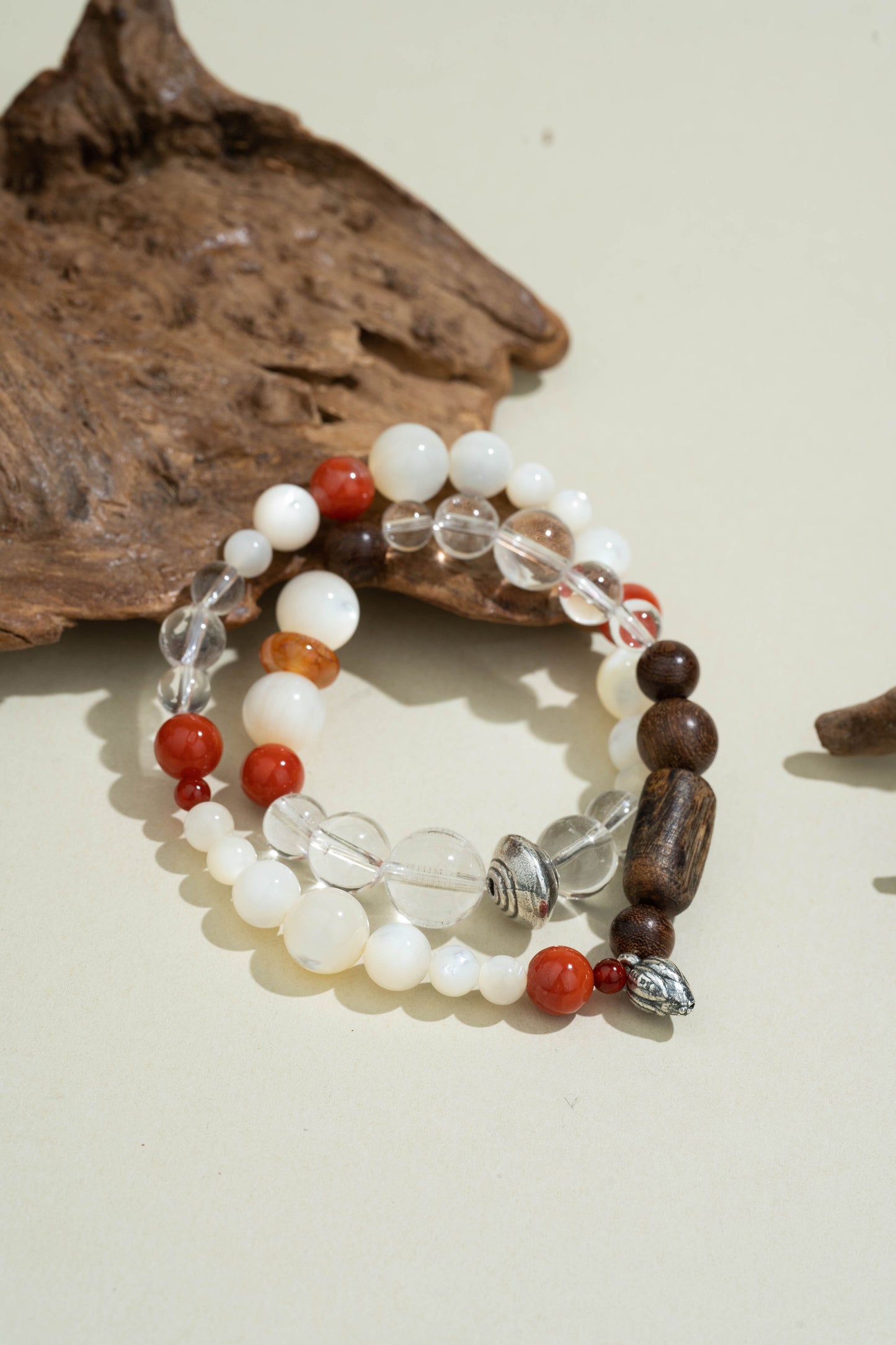 Bright with wood and fire
